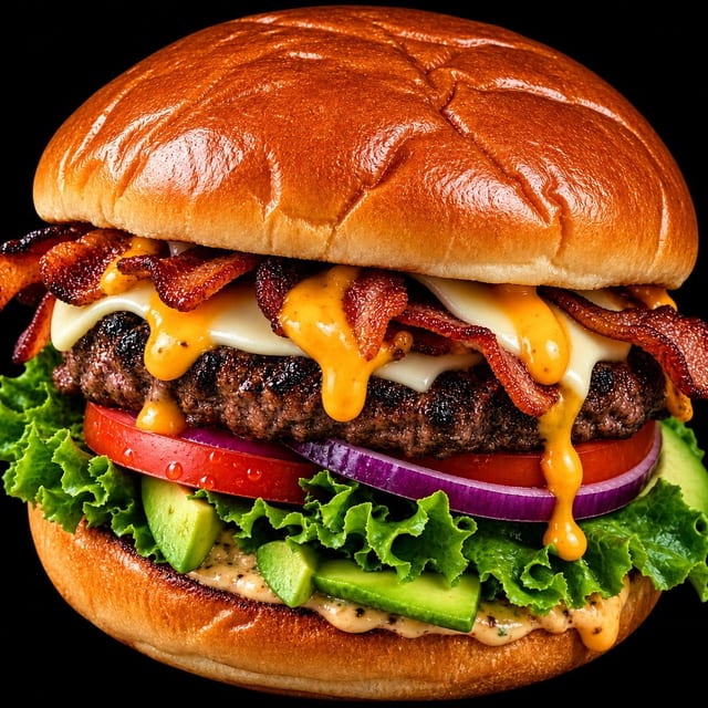 CHIPOTLE AVOCADO BURGER.