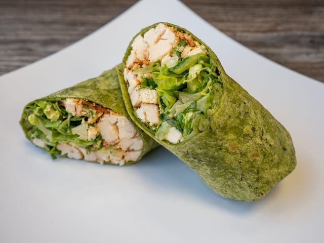 CHICKEN CAESAR WRAP.