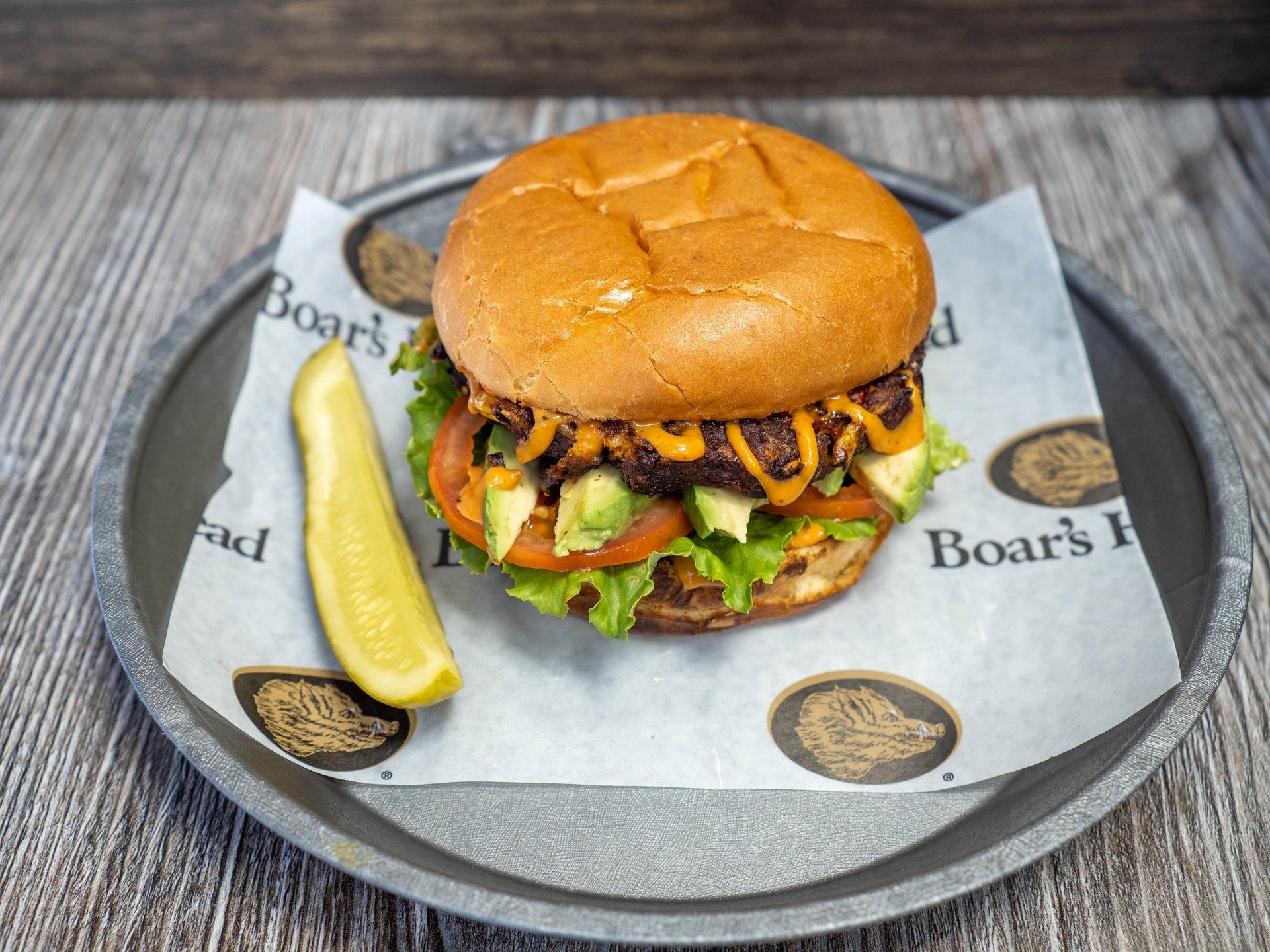 Chipotle Black Bean (Veggie) Burger.
