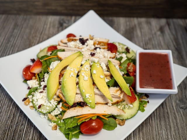 STRAWBERRY AVOCADO SALAD.
