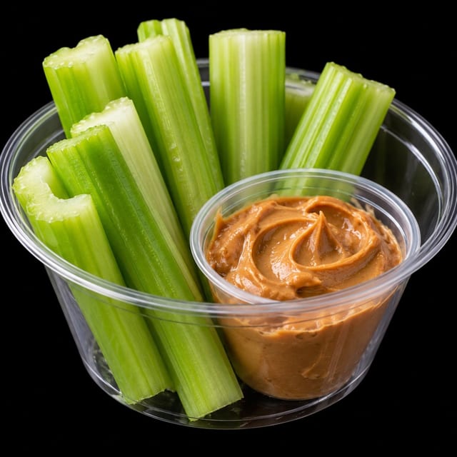 CELERY & PEANUT BUTTER.